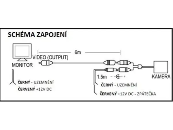 parkovaci set lcd 4,3" + kamera 8ir led