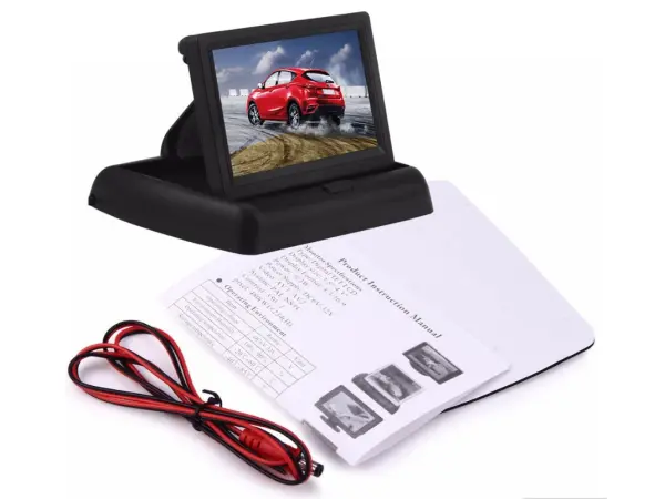 parkovaci set lcd 4,3" sklopny + kamera 4 led