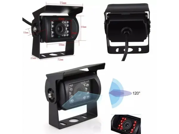 analogova kamera ( predni ) 12/24v truck 4pin k0069a predni pohled