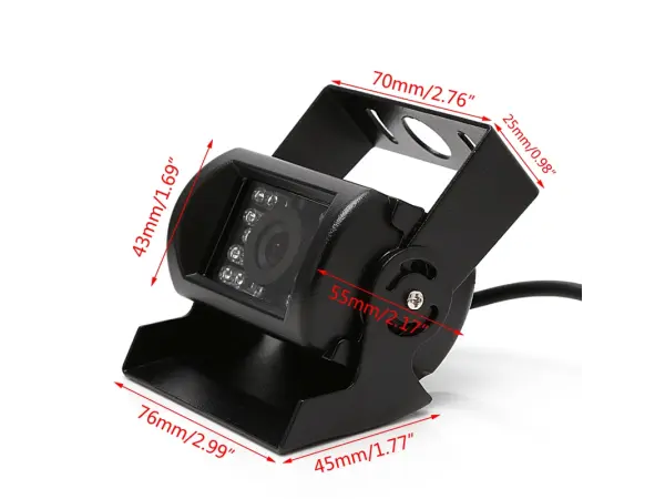 analogova kamera 12/24v k parkovacimu asistentu truck 18 ir led r0030p, av cinch