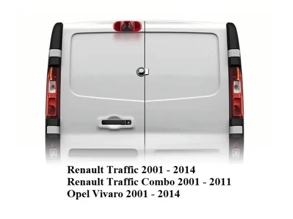 parkovaci kamera cvbs/ ahd v brzdovem svetle pro renault trafic, opel vivaro