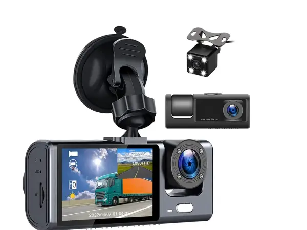 dvr 2" lcd kamera w7747 do auta s dvojitym objektivem black box dash cam hd 1080p 