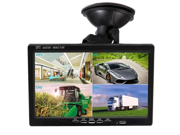 lcd 7" k0155 cinch split screen quad  4ch pro parkovaci kamery