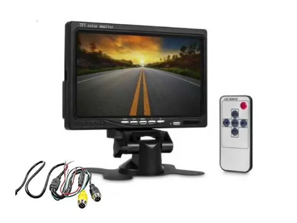 lcd 7" ahd na palubku 2ch 4pin 12v/24v pro parkovaci kameru