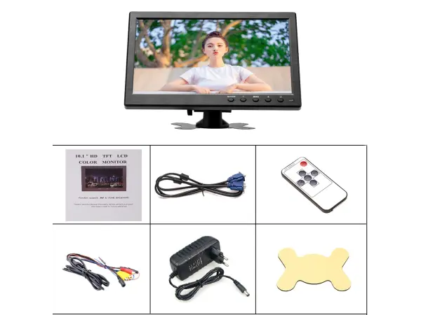 lcd 10.1" hd monitor k0202 , vga hdmi