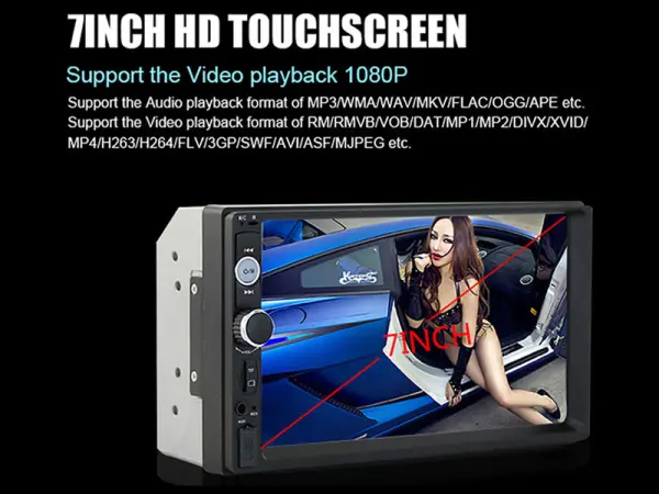 2din autoradio 7"lcd 7023b, mp5 prehravac s bluetooth