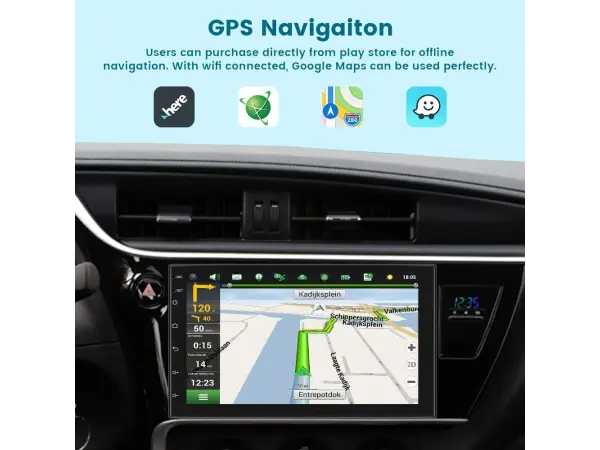 2din autoradio 7" a3017 2gb+32gb android 11 s carplay, android auto, gps wifi bt fm