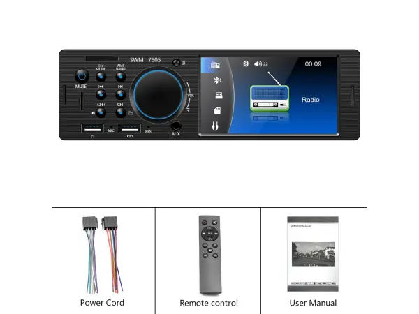 1din autoradio z0317, mp5 prehravac s bluetooth