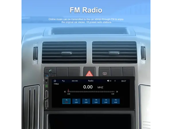 1din autoradio a3446, dotykovy displej 6,86 s bezdratovym carplay a android auto