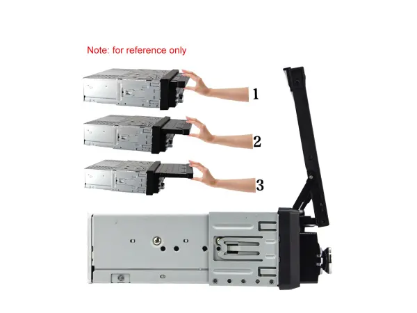 1din vyklopne autoradio q3353 s android 9.1, podpora bt gps wifi