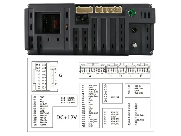 1din autoradio 10"lcd a3009 2+32g otocne 180 stupnu android 10, bt,gps, wifi 