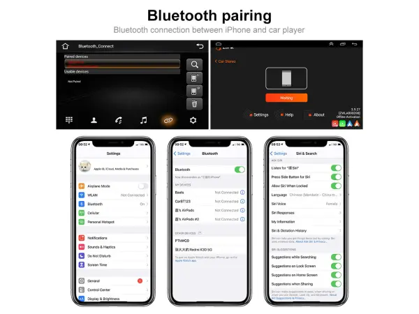 2din autoradio 9" lcd a3041  2+32gb android 13 carplay android auto gps wifi fm rds pro vw/passat/golf/mk5/mk6/jetta t5