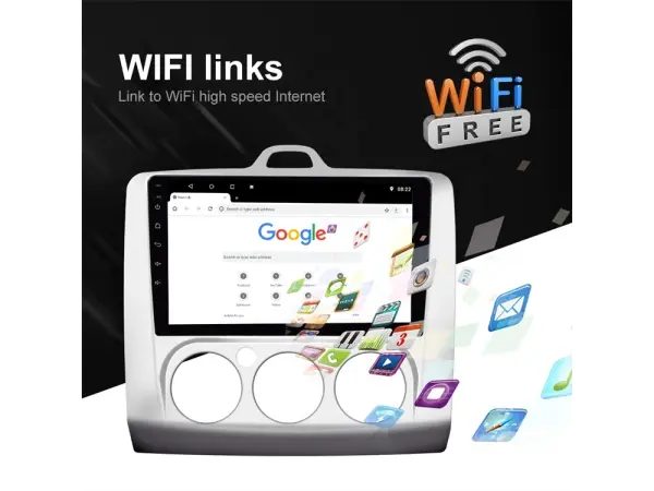 volna autoradio 9"lcd a2937 android 9.1 pro ford focus 2004-2011