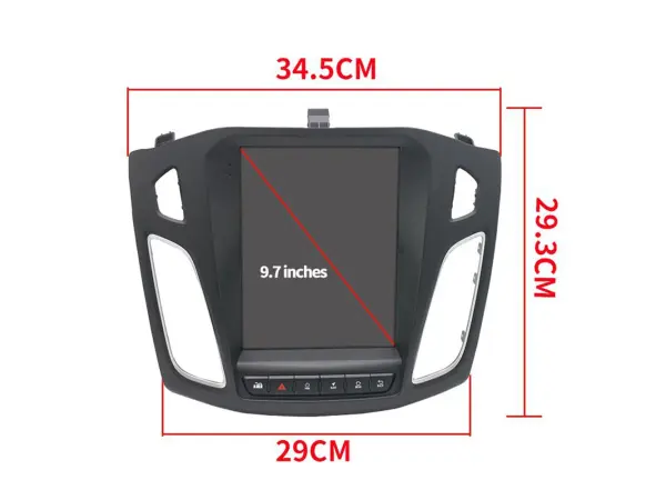 autoradio 9,7" q3588 android 13, 2+64gb 2din pro ford focus 2012-2015