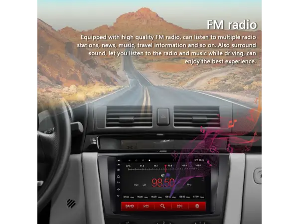 autoradio 9" q3494 android 10, podpora bt gps wifi pro mazda 5 2013-2017