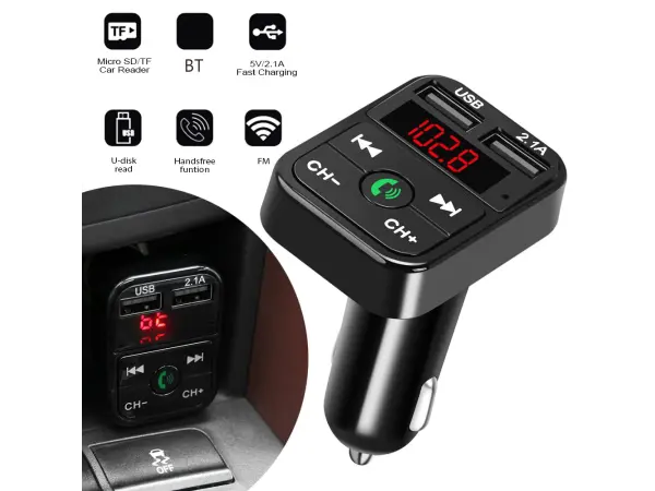 fm transmitter z2085bk, bluetooth handsfree, mp3 prehravac do auta