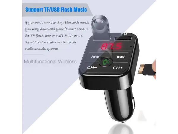fm transmitter z2085bk, bluetooth handsfree, mp3 prehravac do auta