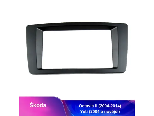 skoda octavia ii (2004-2013) yeti(2005/2009)- redukcni ramecek sk-010 pro 2din autoradio