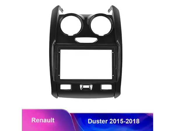 renault duster (2015-2018) 9"- redukcni ramecek a7141 pro autoradio 9" + kabelaz