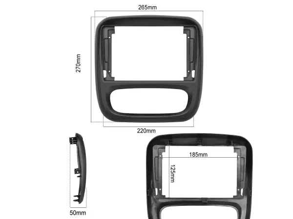trafic/opel vivaro (2015) 9" -redukcni ramecek a7288 pro autoradio 9"