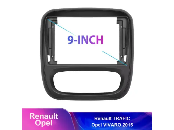 trafic/opel vivaro (2015) 9" -redukcni ramecek a7288 pro autoradio 9"