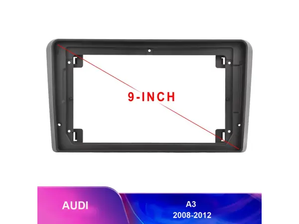 audi a3 (2008-2012) 9" - redukcni ramecek a7618 pro autoradio 9"
