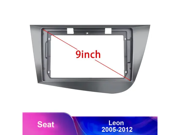 seat leon (2005-2012) - redukcni ramecek a7213 pro autoradio 9"