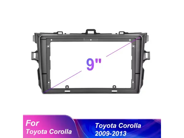 toyota corolla (2009-2013) -redukcni ramecek a7278 pro autoradio 9"