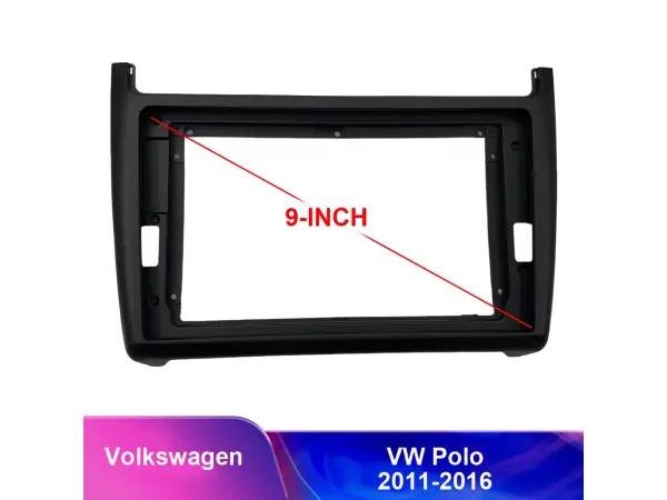 volkswagen polo (2011-2016) -redukcni ramecek a7087 pro autoradio 9"