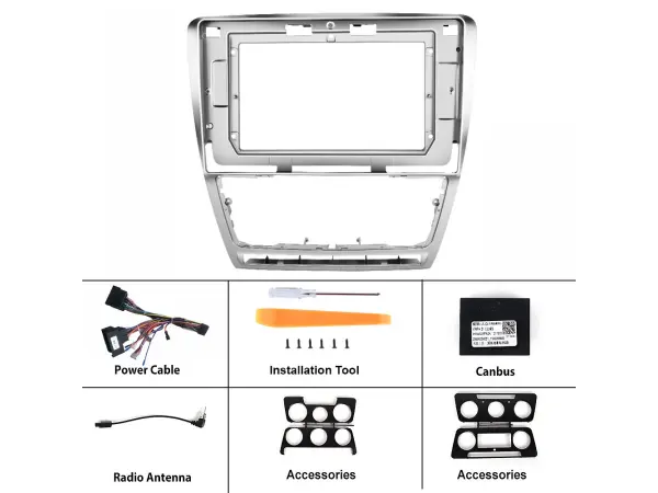 autoradio 10.1" lcd a2752 android 10 s rameckem pro skoda octavia ii 2007-2013 facelift