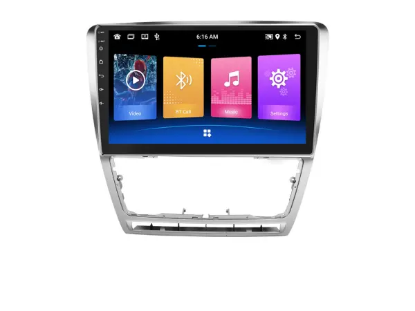 autoradio 10.1" lcd a2752 android 10 s rameckem pro skoda octavia ii 2007-2013 facelift