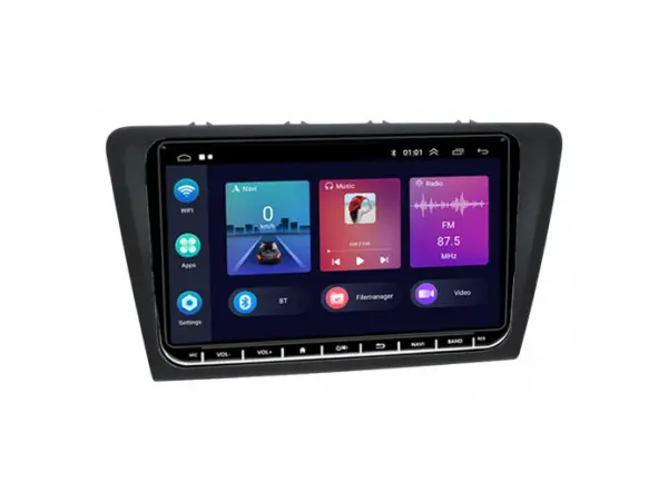 autoradio 9" lcd a3041 2+32g android 13 s rameckem sk-012 pro skoda rapid