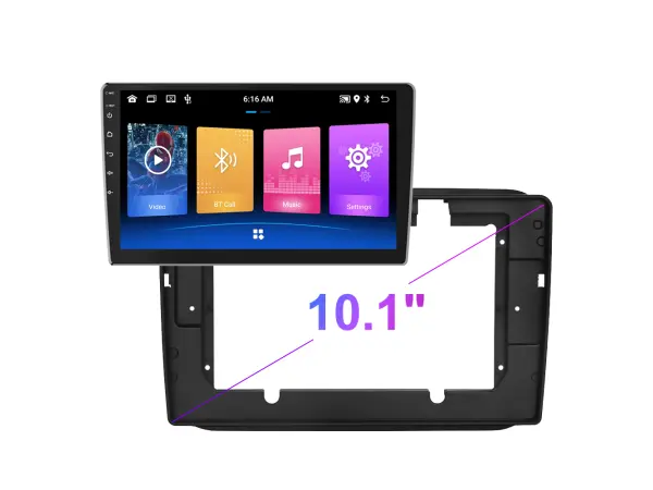 autoradio 10.1" lcd a2752 android 10 s rameckem pro skoda fabia 06-14, roomster 06-15