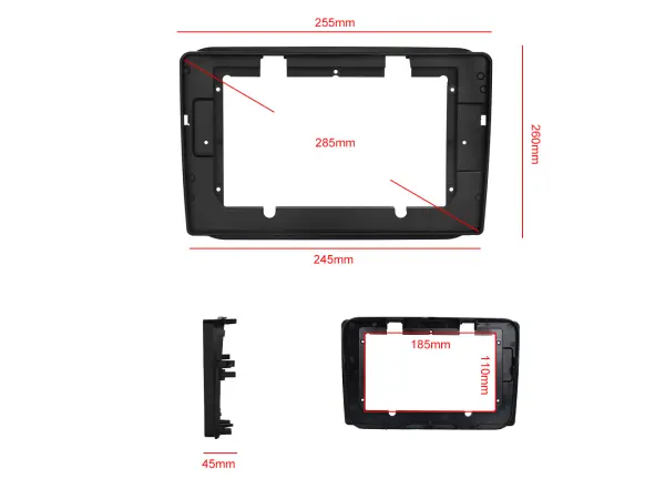 autoradio 10,1" lcd a3196 2gb+64gb android 13 s rameckem pro skoda fabia 06-14, roomster 06-15