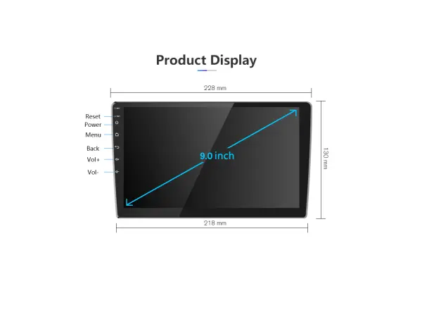 autoradio 9" lcd a3018 2gb+32gb android 11 s rameckem a7141 duster
