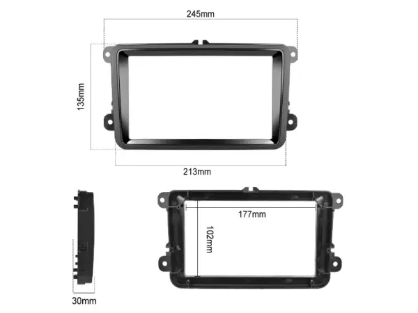 2din autoradio 7" a2749 android 10.0 s rameckem vw-007 skoda, vw, seat , audi