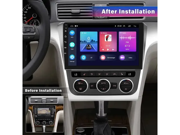 autoradio 10,1" lcd a3196 android 13 s rameckem a7354 pro volkswagen passat 2012