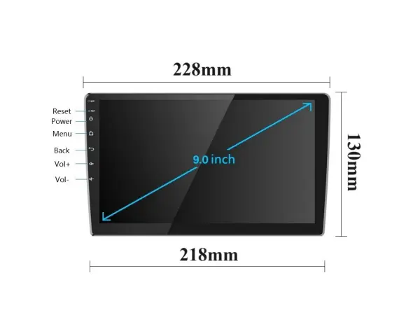 autoradio 9" lcd a3018 android 11 s rameckem a7288 pro trafic/opel vivaro left hand 2015