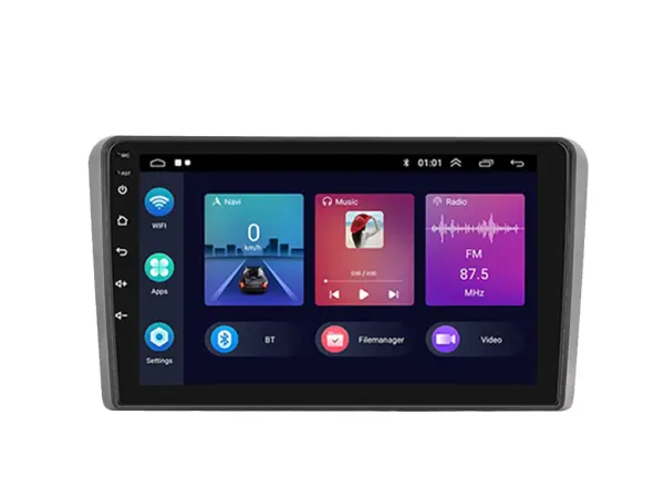 autoradio 9" lcd a3018 android 11 s rameckem  a7618 pro audi a3 2008-2012
