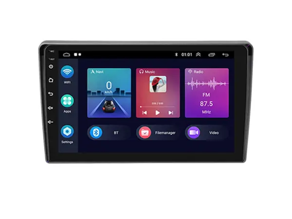 autoradio 9" lcd a3018 android 11 s rameckem a7688 pro peugeot 407 2004-2008 (stribrnoseda)