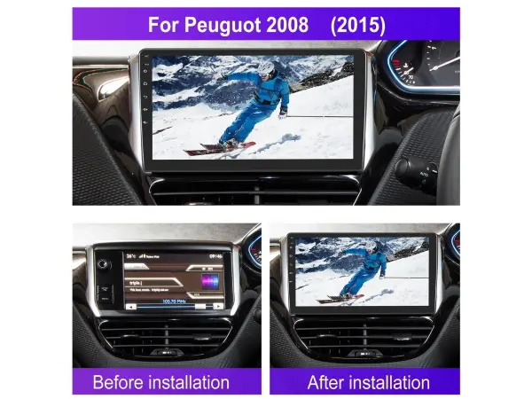 autoradio 10,1" lcd a3196 android 13 s rameckem  a7617 pro peugeot 208/2008