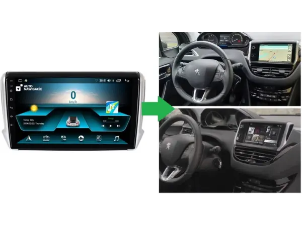 autoradio 10.1" lcd a2752 android 10 s rameckem a7617 pro peugeot 208/2008