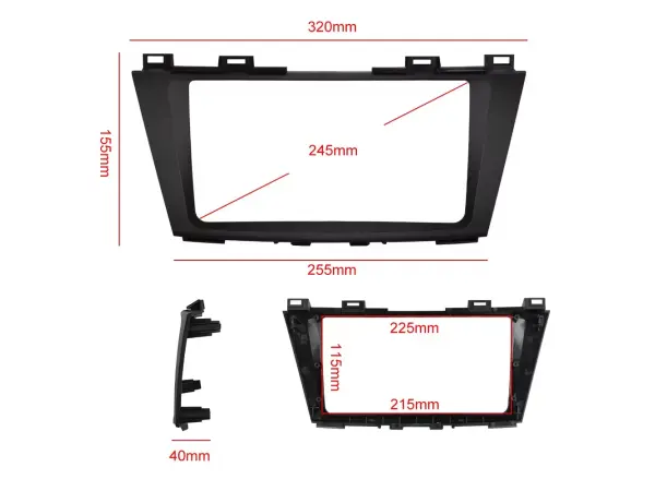 autoradio 9" lcd a3018 android 11 s rameckem  a7300 pro mazda 5 (2011-2013)