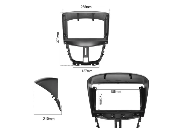 autoradio 9" lcd a3018 android 11 s rameckem a7210 pro autoradio 9" pro peugeot 207 (2009-2013)