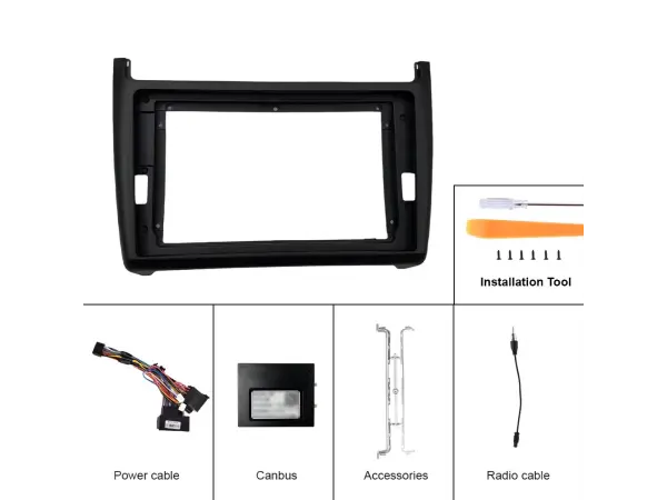 autoradio 9" lcd a3018 android 11 s rameckem a7087 pro volkswagen polo 2011-2016