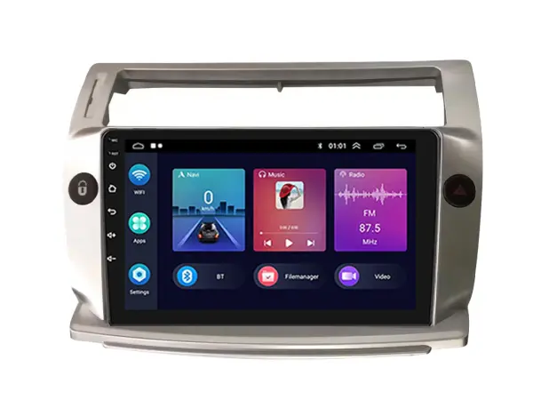 autoradio 9" lcd a3018 android 11 s rameckem a7186 pro citroen c4 2004-2009/ sega 2008-2011 manualni klimatizace