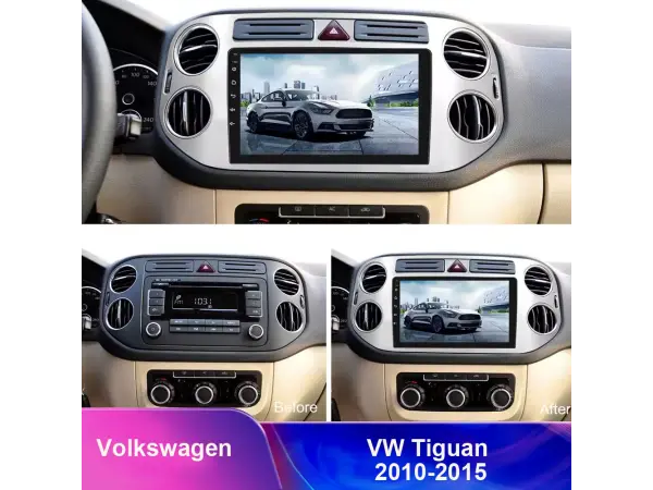 autoradio 9" lcd a3018 android 11 s rameckem a7094 pro vw tiguan 2010-2015 stribrna