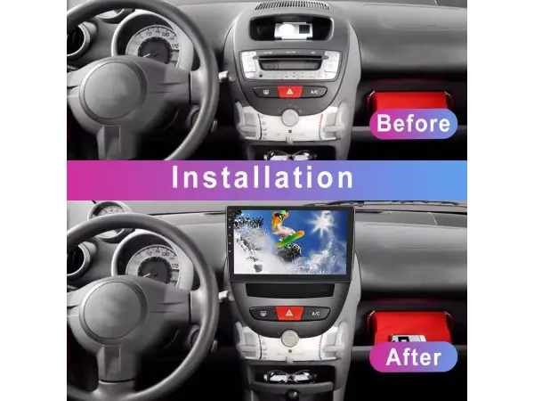 autoradio 10,1" lcd a3196 android 13 s rameckem a7281 pro toyota, peugeot, citroen