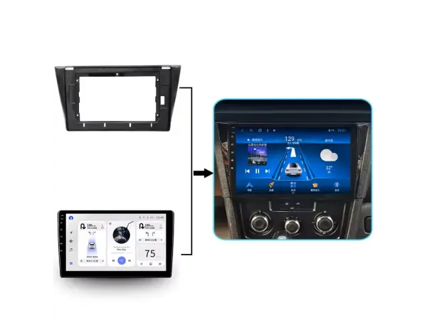 volna autoradio 10,1" lcd a3196 android 13 s rameckem a7314 pro volkswagen bora 2016