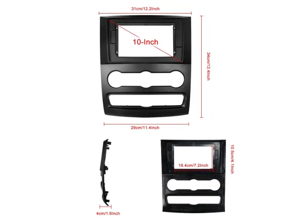 autoradio 10.1" lcd a2752 android 10 + redukcni ramecek a8162 pro mercedes benz sprinter 2009